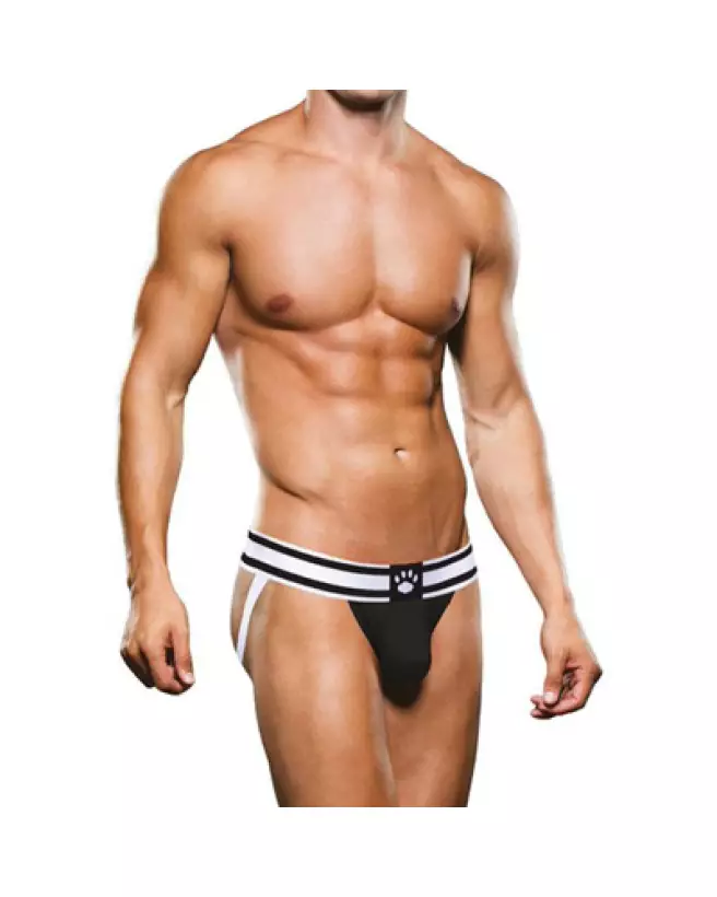 Jockstrap XS noir et blanc Prowler, sous-vêtement sportif élégant-1