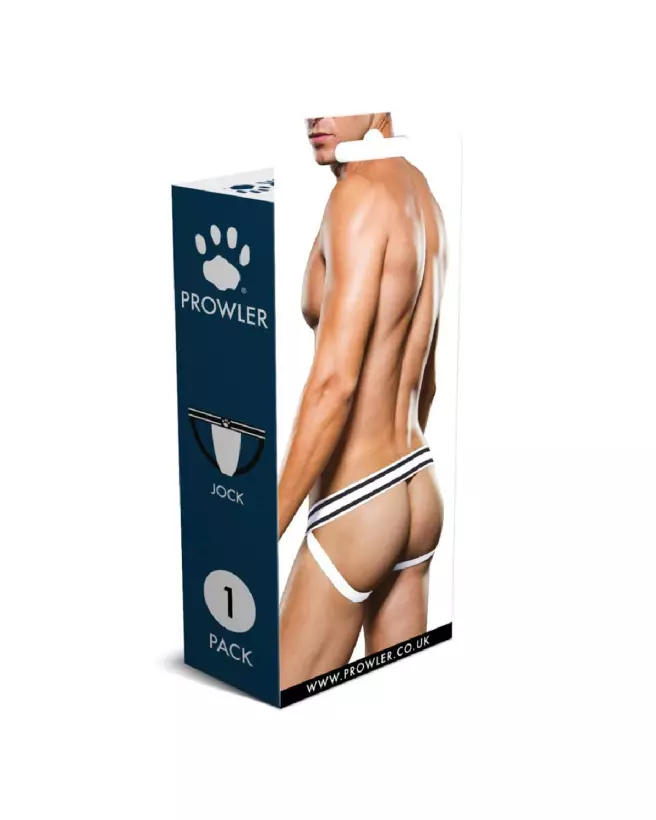 Jockstrap XS noir et blanc Prowler, sous-vêtement sportif élégant-3