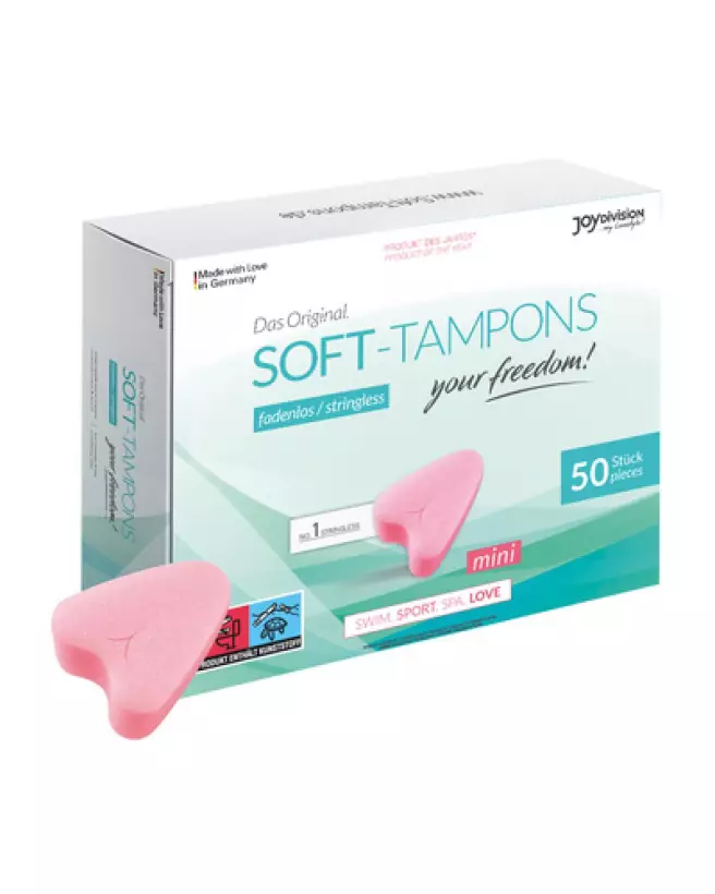 Image de Soft Tampons Mini par Joydivision, tampons hypoallergéniques et discrets pour activités sportives et usage quot-1