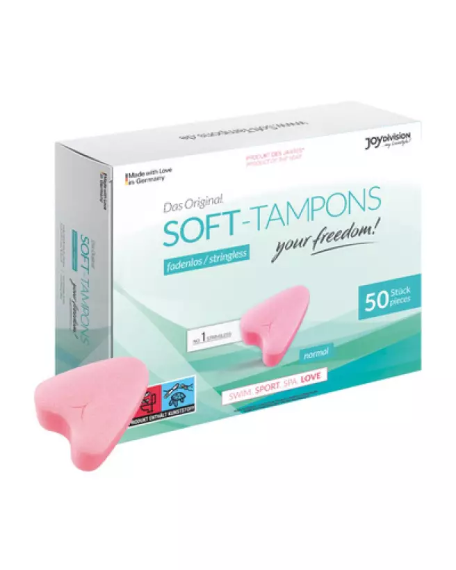 Image Soft Tampons Normal Joydivision - Pack de 50 Tampons Hygiéniques Confortables-1