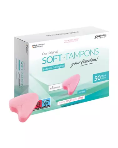 Image Soft Tampons Normal Joydivision - Pack de 50 Tampons Hygiéniques Confortables-1