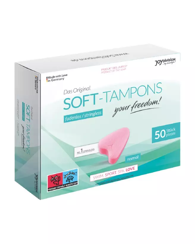 Image Soft Tampons Normal Joydivision - Pack de 50 Tampons Hygiéniques Confortables-3