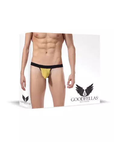 Jockstrap Goodfellas by Shots jaune taille S pour homme-2