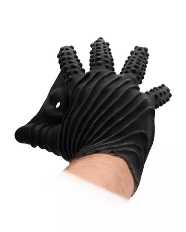 Gant de Masturbation Noir Fist It by Shots pour une utilisation avec lubrifiants-1