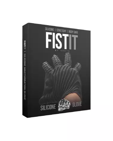 Gant de Masturbation Noir Fist It by Shots pour une utilisation avec lubrifiants-2