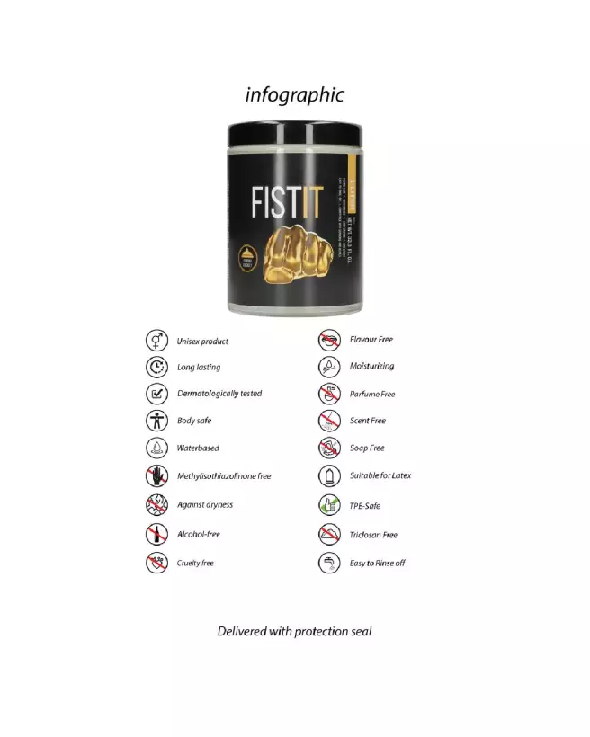 Image de lubrifiant Fist It by Shots 1000 ml à base d'eau-6