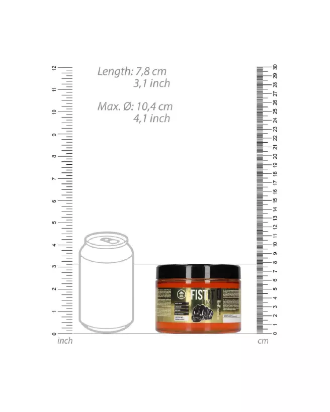 Lubricant Gold 500 ml Fist It by Shots pour lubrification longue durée-7