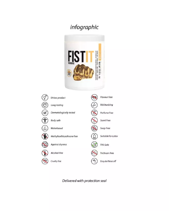 Image de Numbing Lubricant Fist It by Shots 1000ml, lubrifiant anesthésiant spécial fist-6