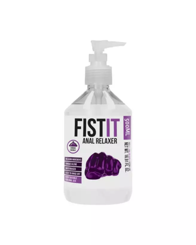 Image de lubrifiant Anal Relaxer Fist It 500 ml pour pratique de fist, bouteille bleue-1