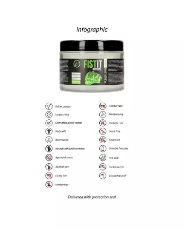 Lubrifiant naturel Fist It by Shots 500 ml à base d'eau-5