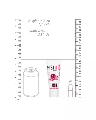 Image du lubrifiant Waterbased Sliding Butter 100 ml de Fist It by Shots-5