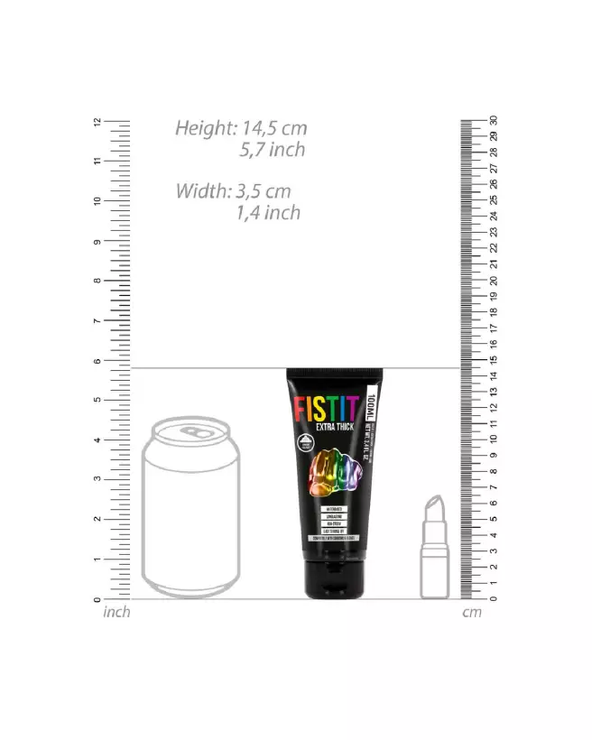 Lubrifiant extra épais Rainbow Fist It by Shots 100ml pour fist-5