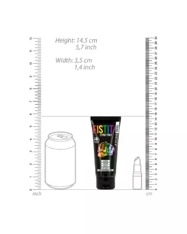 Lubrifiant extra épais Rainbow Fist It by Shots 100ml pour fist-5