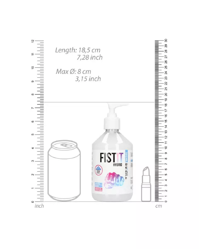 Fist It by Shots Hybrid Lubricant 500ml with Pump Dispenser-5