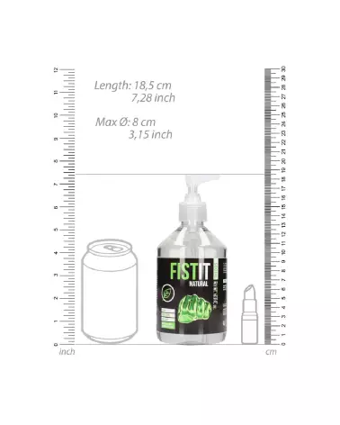 Lubrifiant à base d'eau Fist It by Shots 500ml avec pompe-5