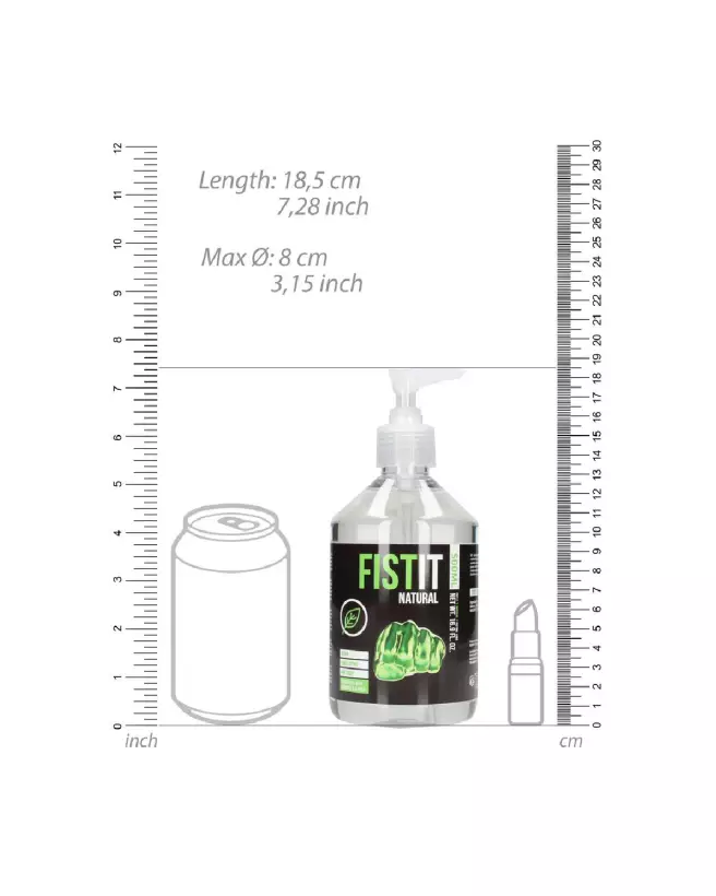 Lubrifiant à base d'eau Fist It by Shots 500ml avec pompe-6