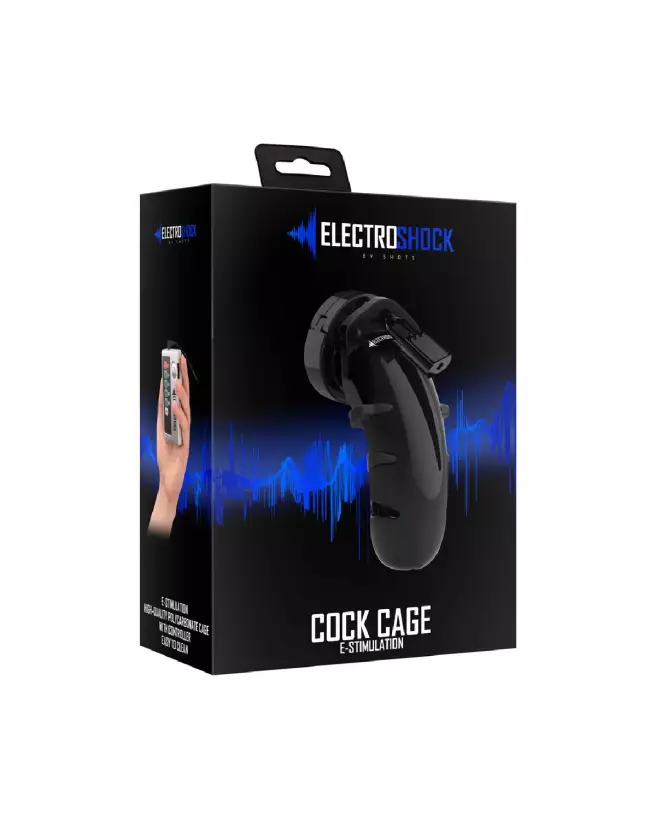 Image de la Cage de Chasteté E-Stimulation Cockcage de ElectroShock, dispositif électrique pour stimulation intime-2