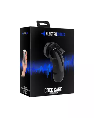 Image de la Cage de Chasteté E-Stimulation Cockcage de ElectroShock, dispositif électrique pour stimulation intime-2