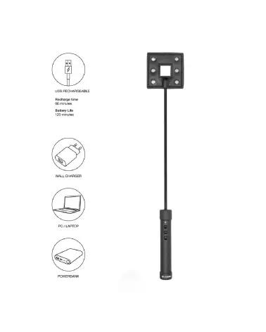Fouet noir E-Stimulation Crop ElectroShock pour électrostimulation-5