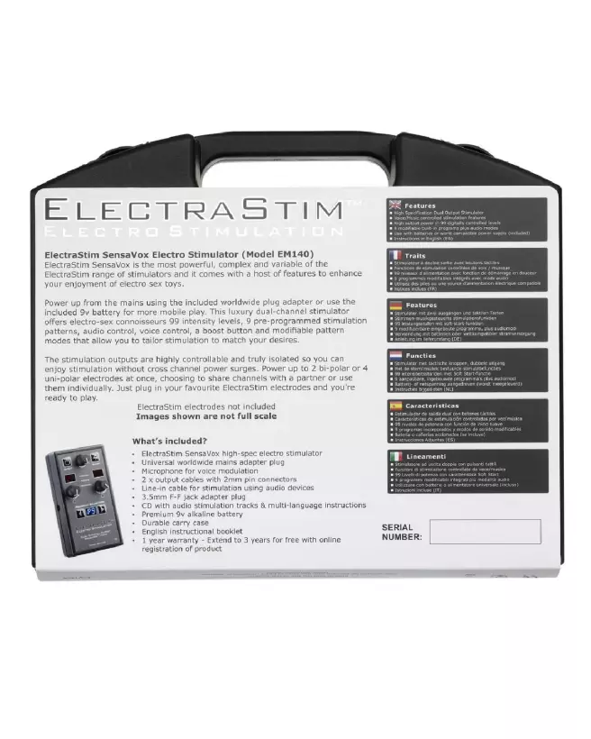 Image du kit de stimulation ElectraStim Sensavox pour électro-stimulation avancée-4