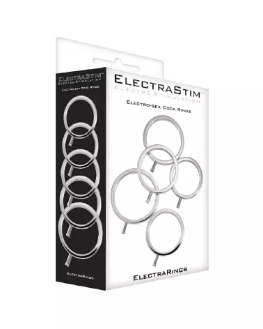 Set de Cockrings ElectraStim en Métal pour Electro-stimulation-2