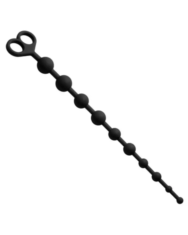 Image du chapelet anal Captivate Me de XR Brands, 10 perles en silicone-1