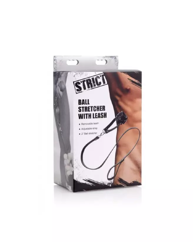 Image du STRICT Ball Stretcher with Strap de XR Brands en cuir ajustable-1