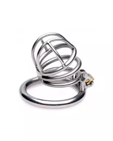 Image de la cage de chasteté The Pen Deluxe par XR Brands, dispositif sécurisé et confortable pour jeux de domination-4