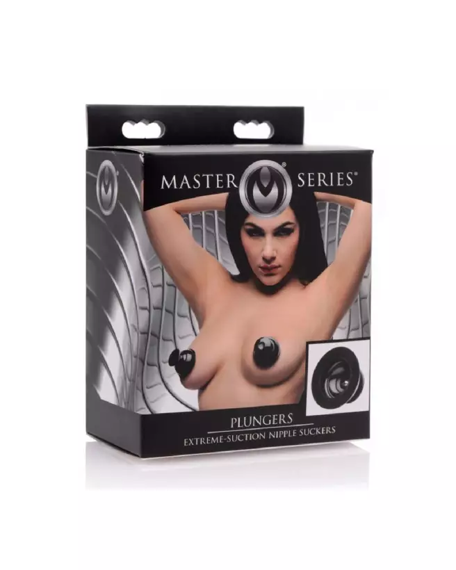 Image des Plungers Extreme Suction Silicone Nipple Suckers de XR Brands pour stimulation des tétons-2