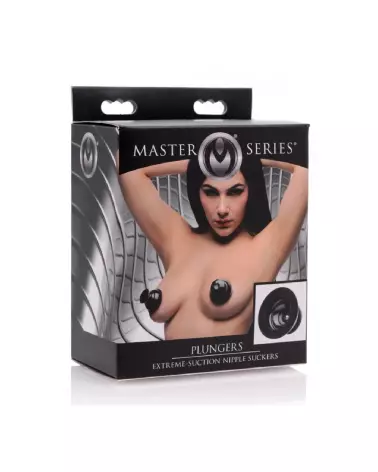 Image des Plungers Extreme Suction Silicone Nipple Suckers de XR Brands pour stimulation des tétons-2