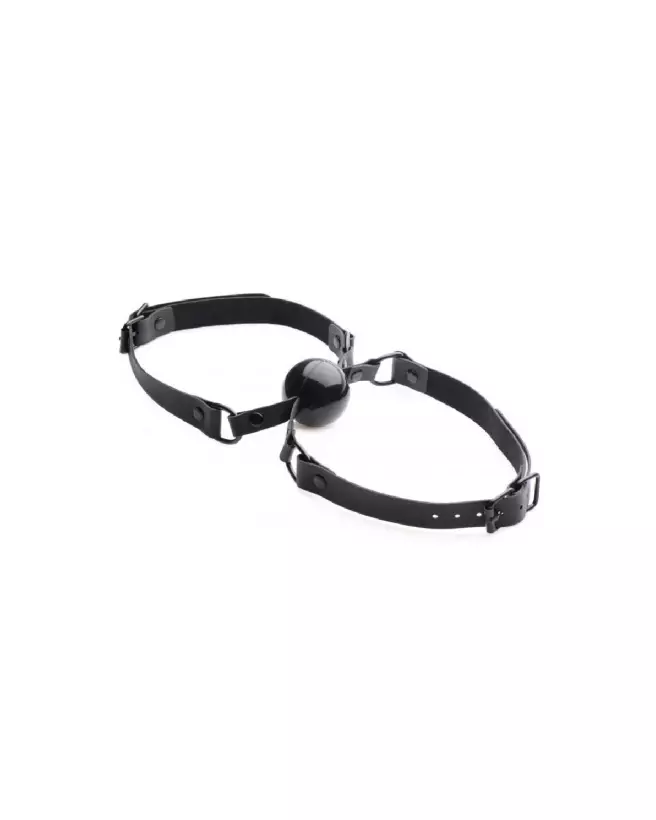 Image du Doppelganger Double Silicone Mouth Gag par XR Brands, baillon BDSM en silicone-4