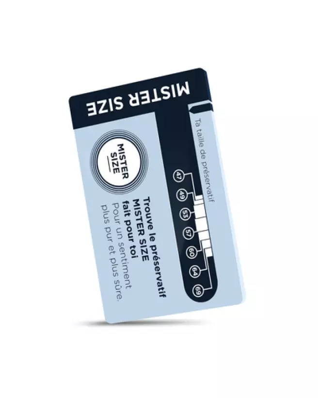 Photo du Mister Sizer Tool de Mister Size pour mesurer la taille de préservatif-1