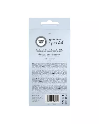 Image de préservatifs Mister Size 49mm, ultra-sensibles pour une sensation naturelle optimale-2
