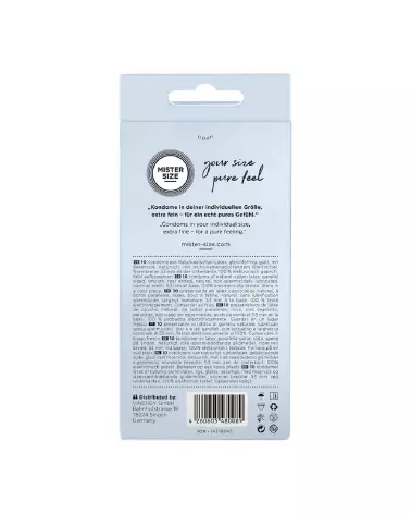 Image de préservatifs Mister Size 53 mm pack de 10 ultra sensibles-3
