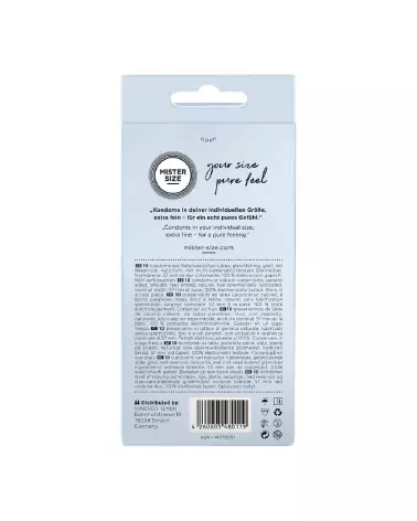 Préservatifs Mister Size 57 mm Pack de 10 pour confort et protection optimale-3