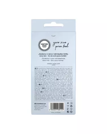 Image de préservatifs Mister Size 60 mm pack de 10 pour confort et protection-2