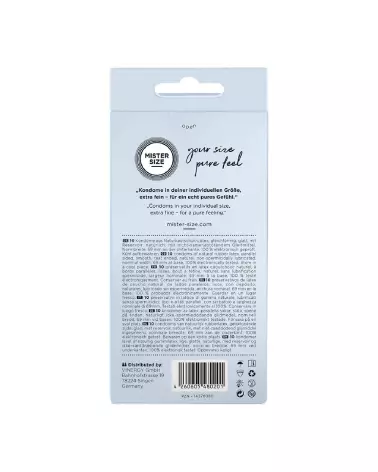 Image des préservatifs Mister Size 69 mm, pack de 10 pour confort et sensation naturelle optimale-2