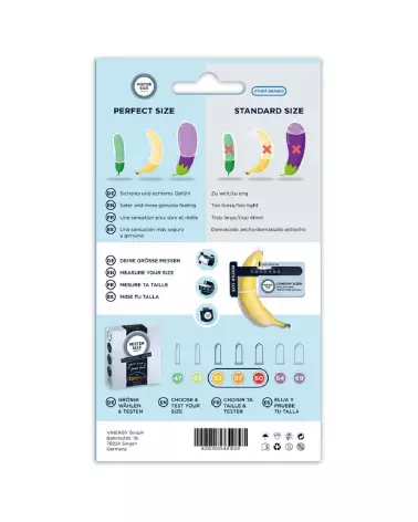 Image du Size Kit Medium de Mister Size avec outil de mesure et trois préservatifs-2