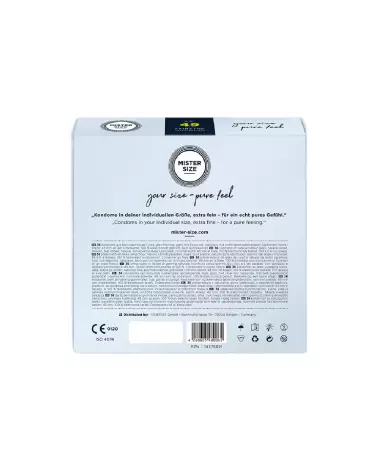 Pack de 36 préservatifs Mister Size 49 mm ultra-fins pour confort et sécurité optimale-2