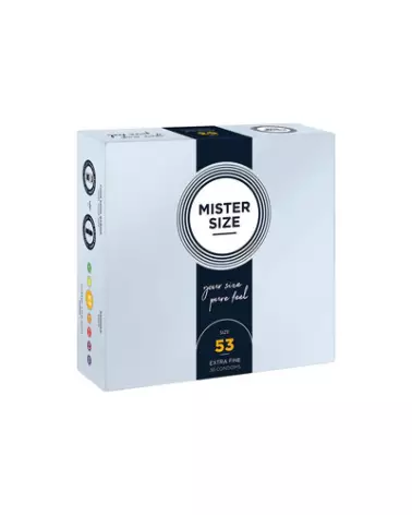 Image de préservatifs Mister Size 53 mm - Pack de sécurité et confort-1