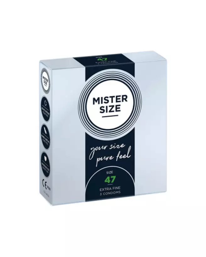 Préservatifs Mister Size 47 mm haute sensibilité et confort-1