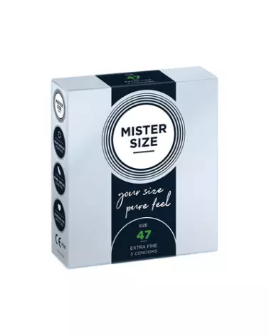 Préservatifs Mister Size 47 mm haute sensibilité et confort-1