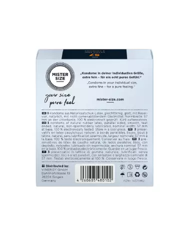 Image des préservatifs Mister Size 57 mm pour sensation naturelle et protection sûre-3