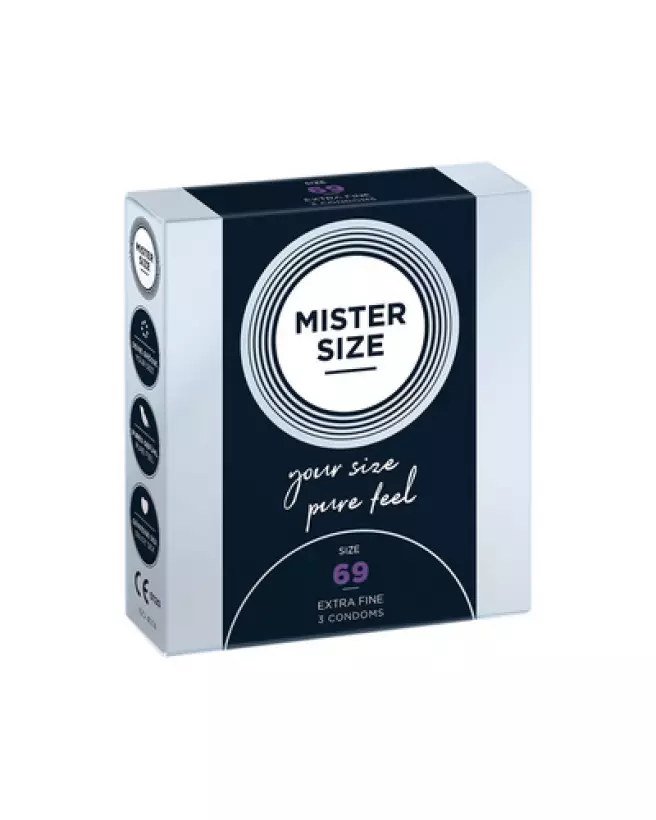 Préservatifs Mister Size 69 mm pour sécurité et confort optimisés-1