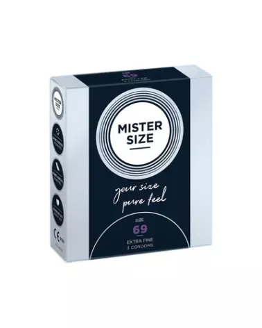 Préservatifs Mister Size 69 mm pour sécurité et confort optimisés-1