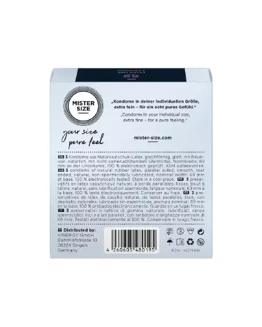 Préservatifs Mister Size 69 mm pour sécurité et confort optimisés-2