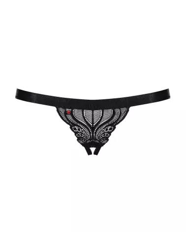 String ouvert noir Obsessive 828-THC-1, lingerie sexy et élégante-9