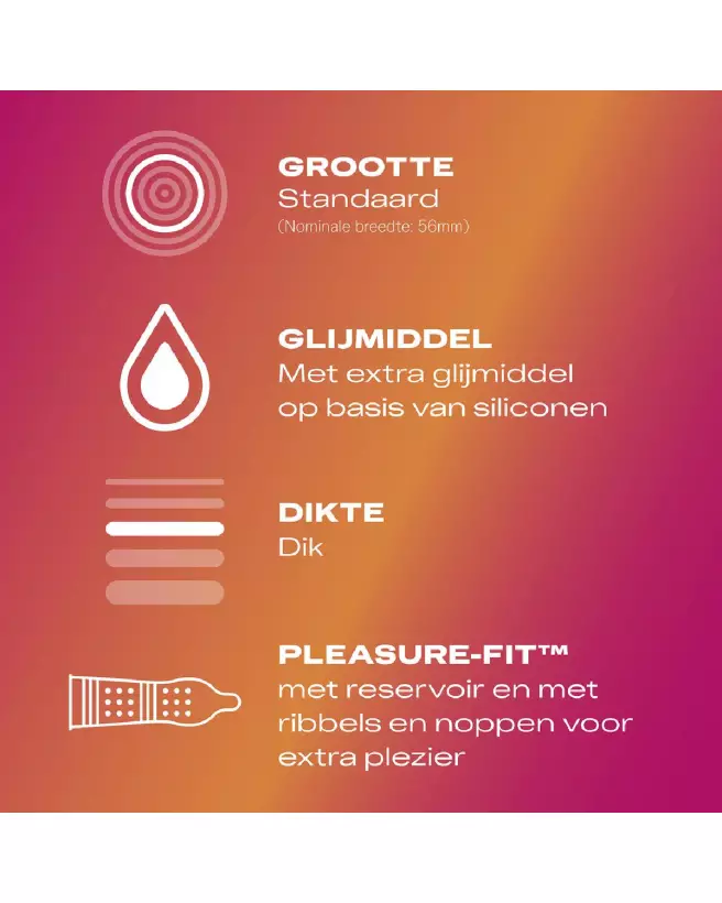 Image des préservatifs Durex Pleasure Me texturés pour plus de sensations et de sécurité-6