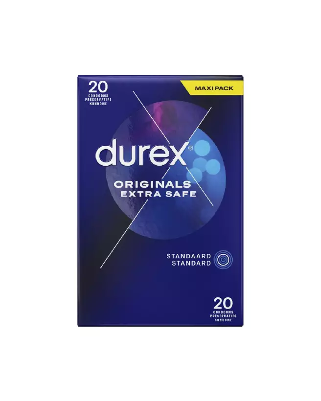 Image des préservatifs Durex Originals Extra Safe, pack de 20 pour une protection renforcée-2