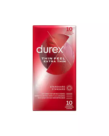Image préservatifs Durex Thin Feel Extra Thin 10 pièces - Sensation et confort accrus-2